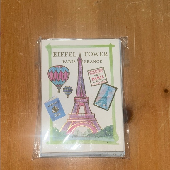 Eiffel Tower Paris France Postcard Set 6 - Picture 1 of 4